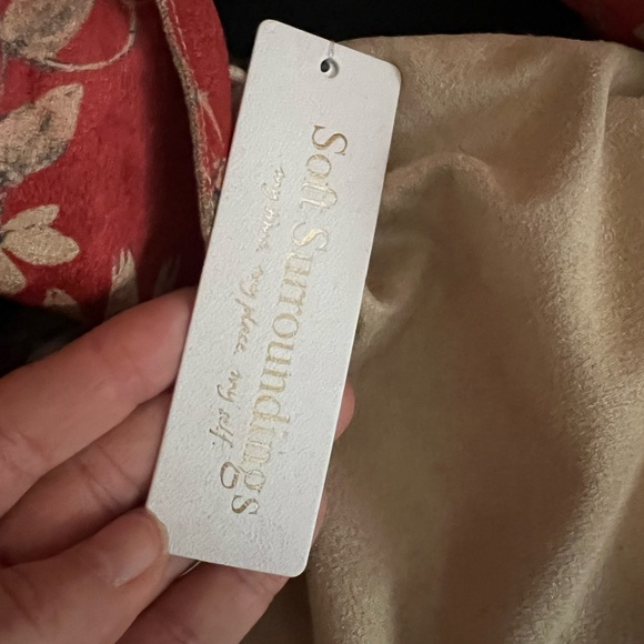 NWT Soft Surroundings Rustic Botanical Suede Jacket- Medium - Picture 8 of 9